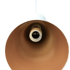 Hängeleuchte Glenora, weiß, Ø 18 cm, Metall, E27
