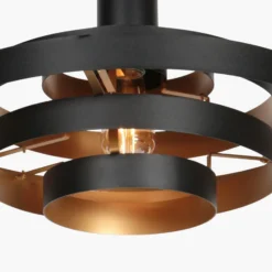 Hängeleuchte Halo Cirque, schwarz, Metall, Ø 50 cm, E27
