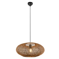 Hängeleuchte Hedda aus Sisal und Metall