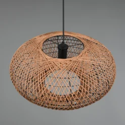 Hängeleuchte Hedda aus Sisal und Metall