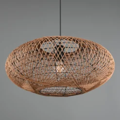 Hängeleuchte Hedda aus Sisal und Metall