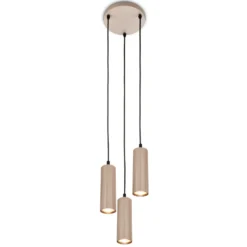 Hängeleuchte Ida, beige, 3-flammig, Ø 20 cm, GU10