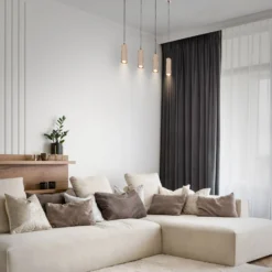 Hängeleuchte Ida, beige, 4-flammig, Länge 76 cm, GU10