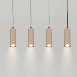 Hängeleuchte Ida, beige, 4-flammig, Länge 76 cm, GU10