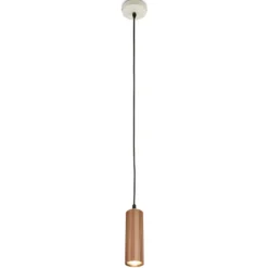 Hängeleuchte Ida, braun, 1-flammig, Ø 10 cm, GU10