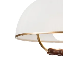 Hängeleuchte Ilsa, weiß/gold, Ø 30 cm, höhenverstellbar