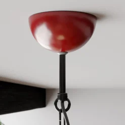 Hängeleuchte Iron, rot