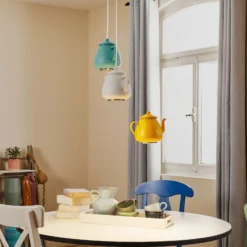Hängeleuchte Jasse Kaffeekanne 3fl multicolour