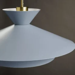 Hängeleuchte Kim, himmelblau, Ø 60 cm, Metall