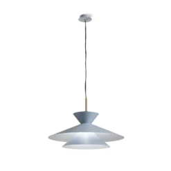 Hängeleuchte Kim, himmelblau, Ø 60 cm, Metall