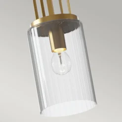 Hängeleuchte Kimrose, 1-flammig, messing