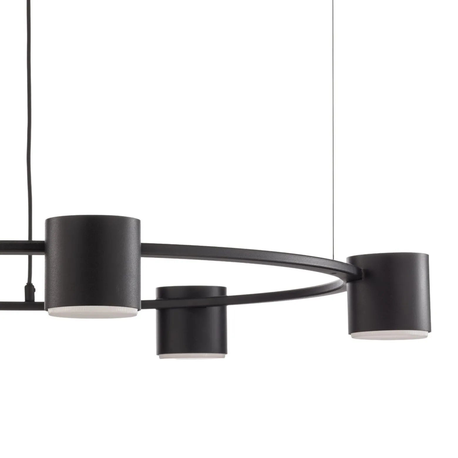Hängeleuchte Kodo, 5-flammig, schwarz, Stahl, GX53