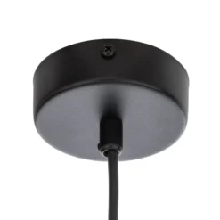 Hängeleuchte Kodo, 7-flammig, schwarz, Stahl, GX53