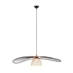 Hängeleuchte Lauris, schwarz matt, Ø 100 cm, Metall, E27