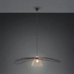 Hängeleuchte Lauris, schwarz matt, Ø 100 cm, Metall, E27
