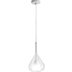 Hängeleuchte Lila, klar, 1-flammig, Glas