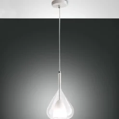 Hängeleuchte Lila, klar, 1-flammig, Glas