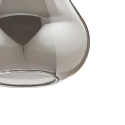 Hängeleuchte Lila, rauchgrau, 1-flammig, Glas