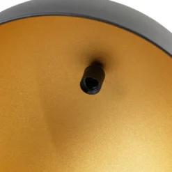 Hängeleuchte Lipeo, schwarz/gold, Ø 50 cm, Metall, E27