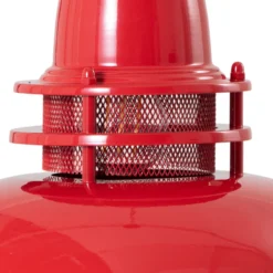 Hängeleuchte Lorenz, rot, Ø 34 cm, Metall, E27