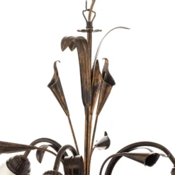 Hängeleuchte Lucrezia dreiflammig, bronze