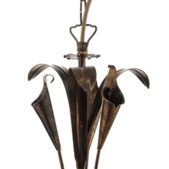 Hängeleuchte Lucrezia fünfflammig, bronze