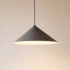 Hängeleuchte Lume L, braun, Metall, Ø 40 cm, GX53