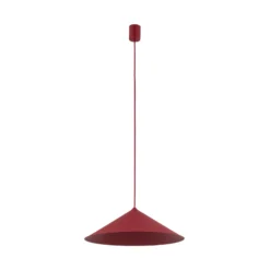 Hängeleuchte Lume L, burgunderrot, Metall, Ø 40 cm, GX53