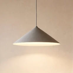 Hängeleuchte Lume L, greige, Metall, Ø 40 cm, GX53