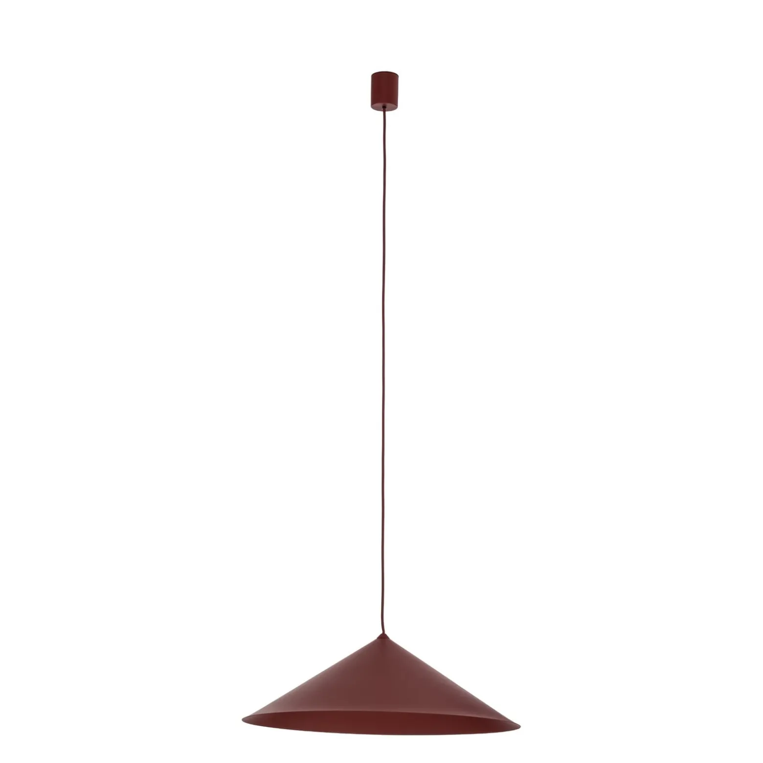 Hängeleuchte Lume XL, burgunderrot, Metall, Ø 49 cm, GX53