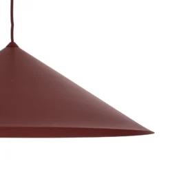 Hängeleuchte Lume XL, burgunderrot, Metall, Ø 49 cm, GX53