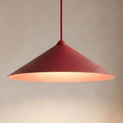Hängeleuchte Lume XL, burgunderrot, Metall, Ø 49 cm, GX53