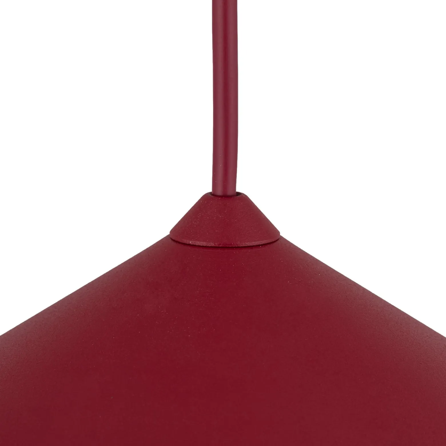 Hängeleuchte Lume XL, burgunderrot, Metall, Ø 49 cm, GX53