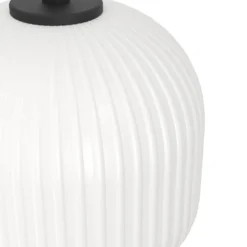Hängeleuchte Mantunalle, Ø 62 cm, schwarz/weiß, 3-flg.