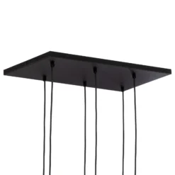 Hängeleuchte Marco Green, 6-flg. klar/grün/braun