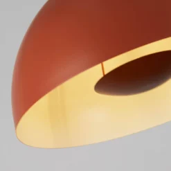 Hängeleuchte Mars, dunkel-orange, Ø 40 cm, Stahl