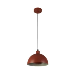 Hängeleuchte Mars, dunkel-orange, Ø 25 cm, Stahl