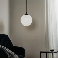 Hängeleuchte Maxi, Ø 30 cm, 1-flammig, Glasschirm