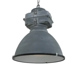 Hängeleuchte Mexlite Densi, grau, Ø 47 cm, Metall