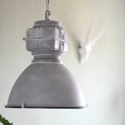 Hängeleuchte Mexlite Densi, grau, Ø 47 cm, Metall