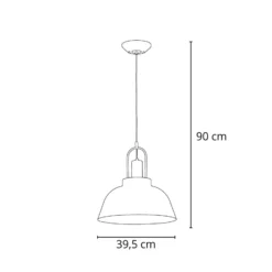 Hängeleuchte Mirave, schwarz / goldfarben, Ø 39,5 cm, Metall