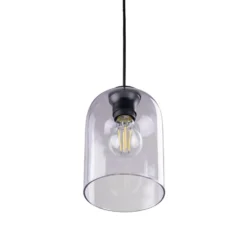 Hängeleuchte Molly, lila, Ø 14 cm, Metall/Glas