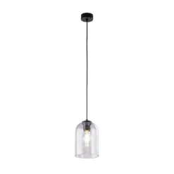 Hängeleuchte Molly, lila, Ø 14 cm, Metall/Glas