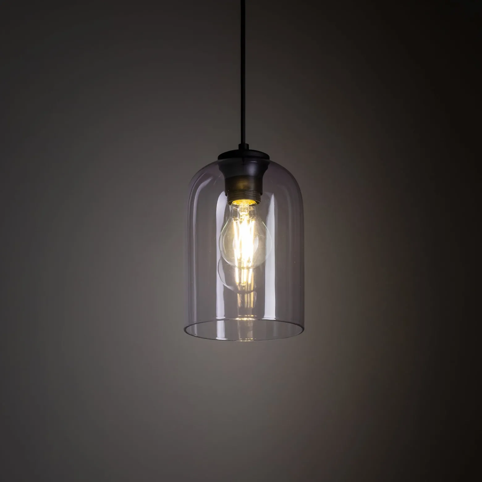 Hängeleuchte Molly, lila, Ø 14 cm, Metall/Glas