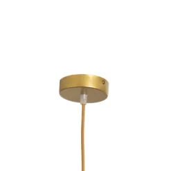 Hängeleuchte Monte aus Glas, einflammig, gold