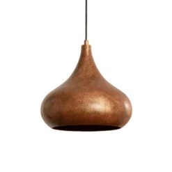 Hängeleuchte Muba, altmessing, Länge 120 cm, Metall