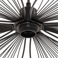 Hängeleuchte Nera Fiore in Blütenform aus Metall