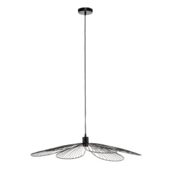 Hängeleuchte Nera Fiore in Blütenform aus Metall