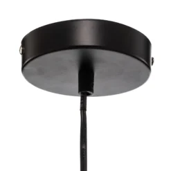 Hängeleuchte Nera Fiore in Blütenform aus Metall