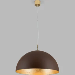 Hängeleuchte Nerry, braun-gold